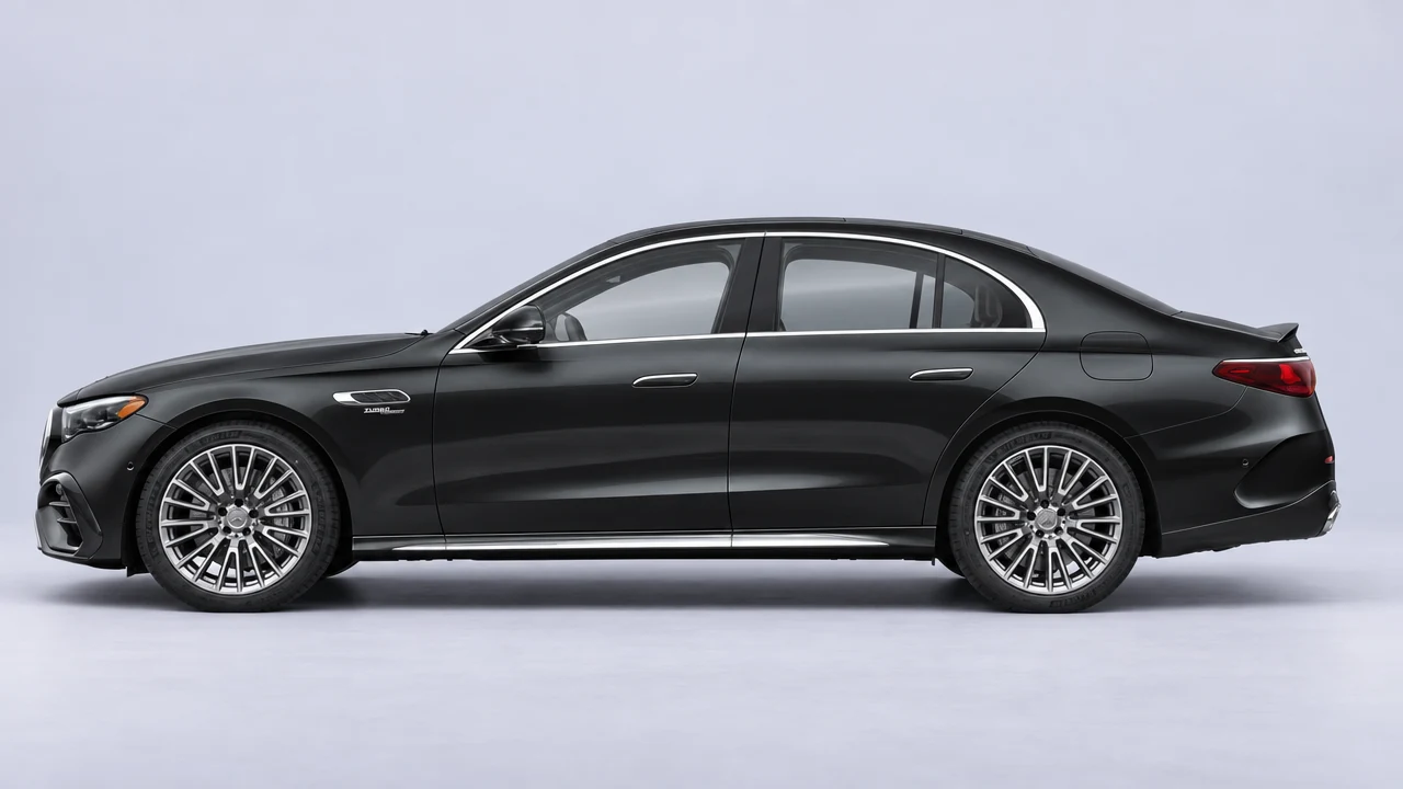 Mercedes-Benz E-Class sedan - representative studio visualization, equipment may differ