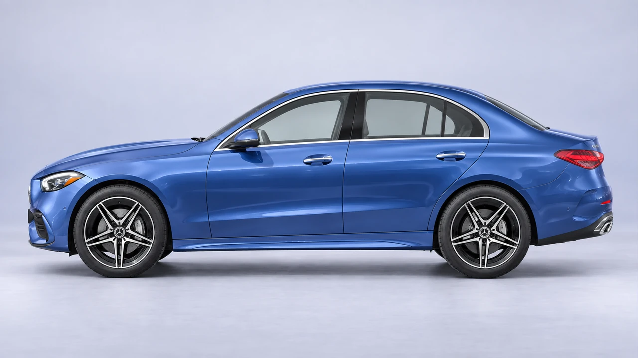 Mercedes-Benz C-Class sedan - representative studio visualization, equipment may differ