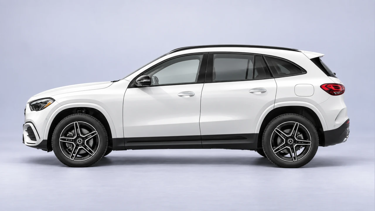 Mercedes-Benz GLA SUV - representative studio visualization, equipment may differ