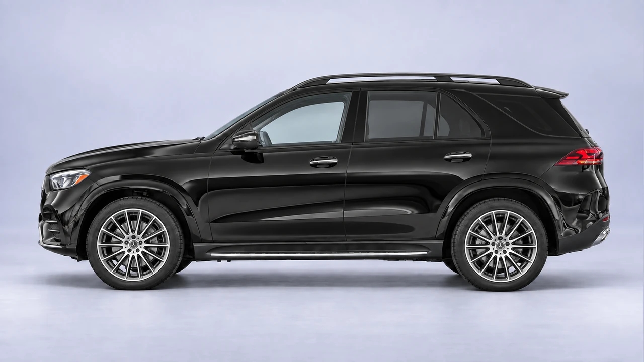 Mercedes-Benz GLE SUV - representative studio visualization, equipment may differ