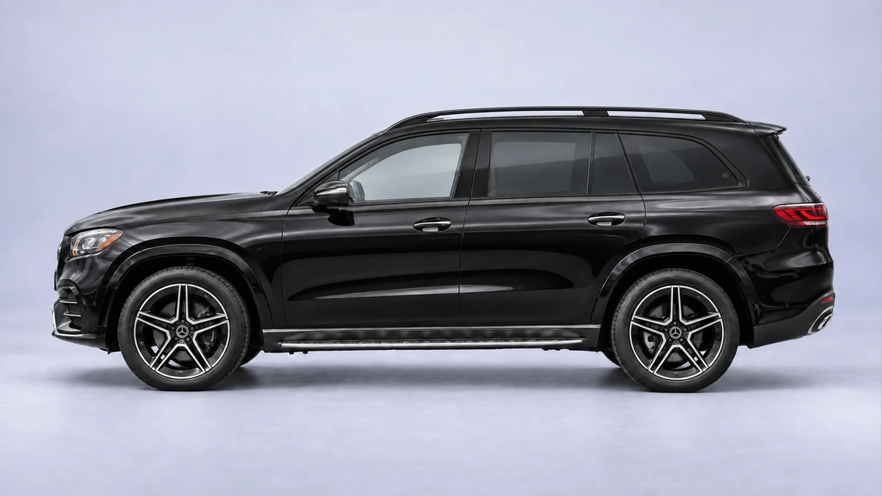 Mercedes-Benz GLS SUV - representative studio visualization, equipment may differ