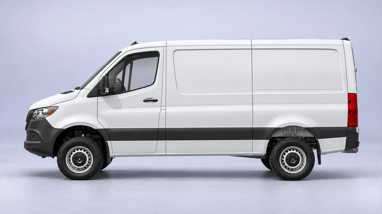 Mercedes-Benz Sprinter Cargo, 144-inch standard roof — representative model illustration, equipment may differ