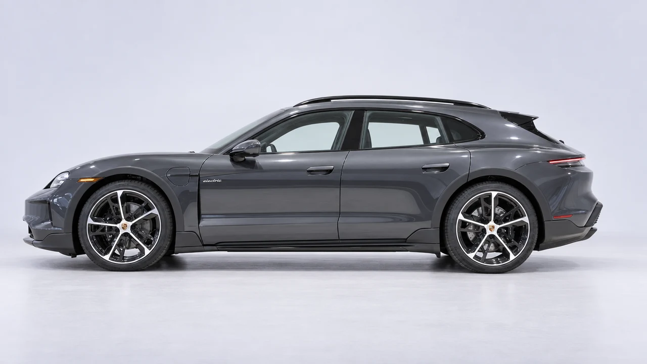 2025 Porsche Taycan 4S Cross Turismo - representative studio visualization, equipment may differ