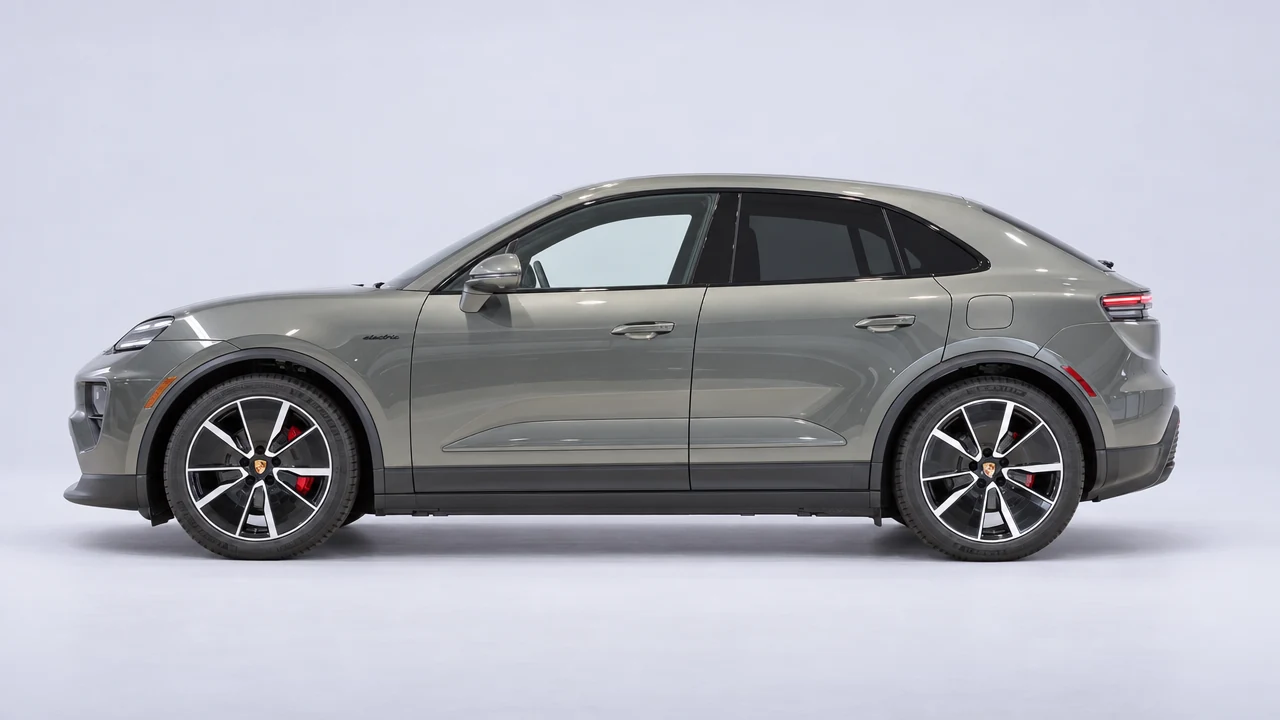 2025 Porsche Macan 4S Electric - representative studio visualization, equipment may differ